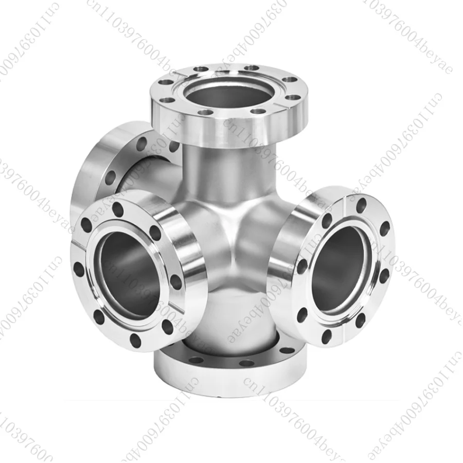 Ultra-high vacuum accessories 5-way cross-fixed 5-way cross-three-flange rotatable vacuum chamber