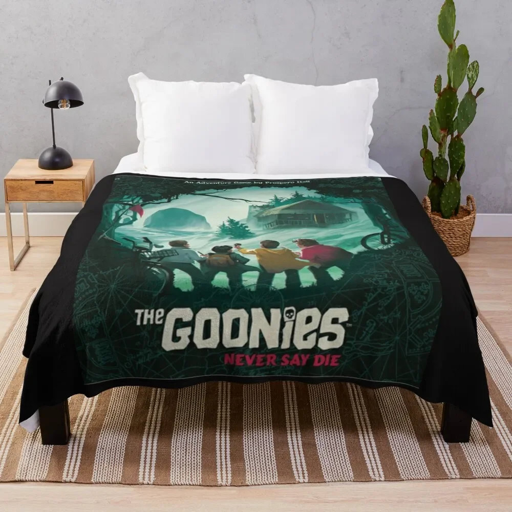 Goonies Never Say Die! Distressed Design For Men, Women, Kids Classic T-Shirt Classic T-Shirt Throw Blanket