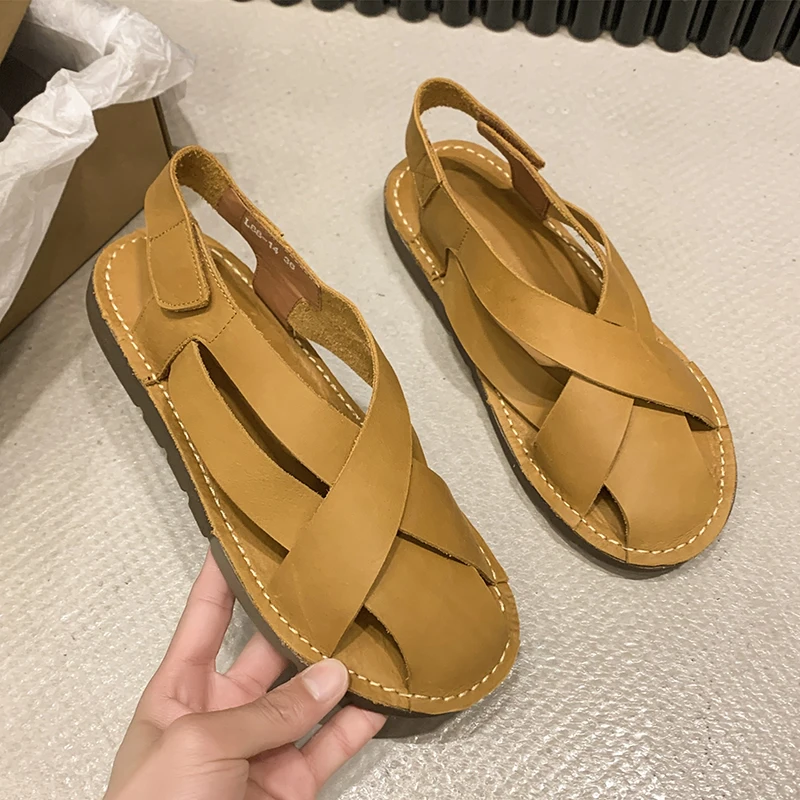 New Women Sandals Summer Open Toe Women's Shoes Ladies Flat Sandals for Women Non-Slip Comfortable Lightweight Walking Sandals