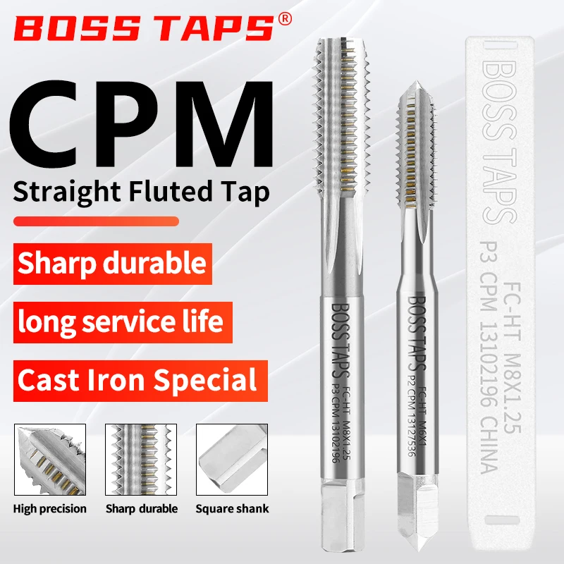 

BOSS TAP 1PCS FC Special Straight Groove Tapping Tool For Cast Iron 3P M3 M4 M5 M6 M8 M10 M12 Special Tapping Tool