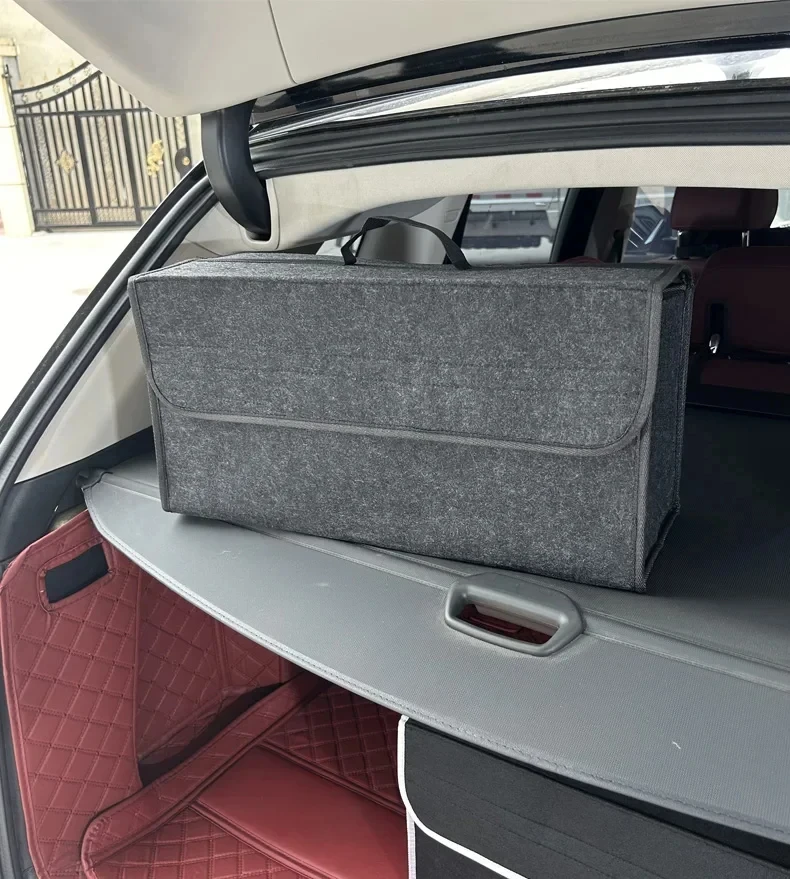 Large anti-skid compartment boot storage tool, car storage bag, car trunk, felt storage box accessories