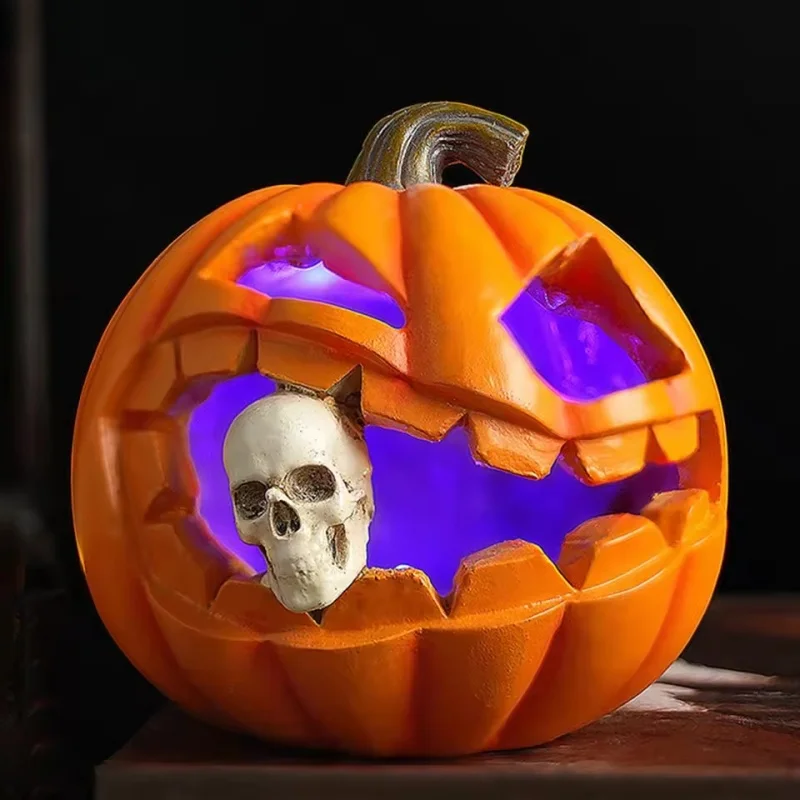 

2025 New Halloween Ghost Resin Ornament - Retro Indoor Decor for Fireplace, Tabletop & Party Props (Ideal Gift)