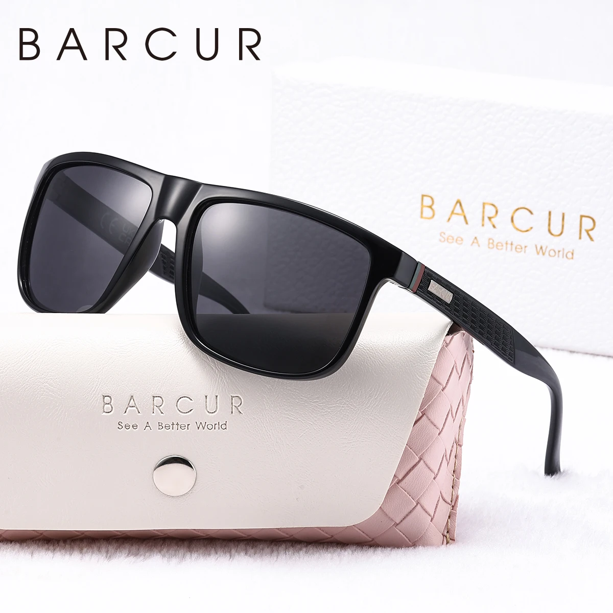 BARCUR Leichte und bequeme Sonnenbrille im Business-Stil, klassisch und vielseitig, UV-beständig, unverzichtbar für das tägliche Reisen – Detail 7