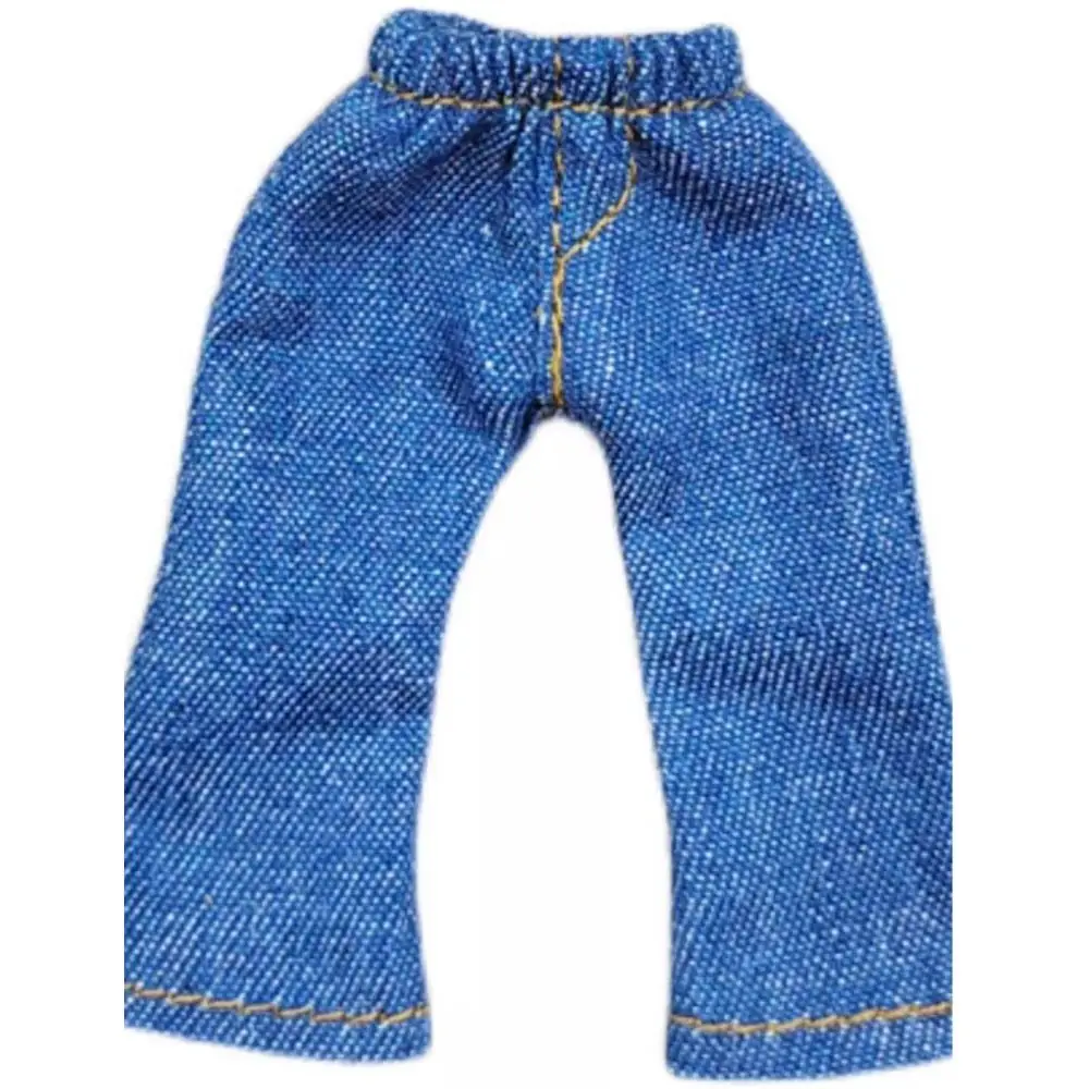 For 1/11 OB11 Dolls Fashion Clothes Trousers For 1/12 Bjd/GSC Doll Clothes Denim Pants DIY Obitsu 11 Doll Clothes Accessories