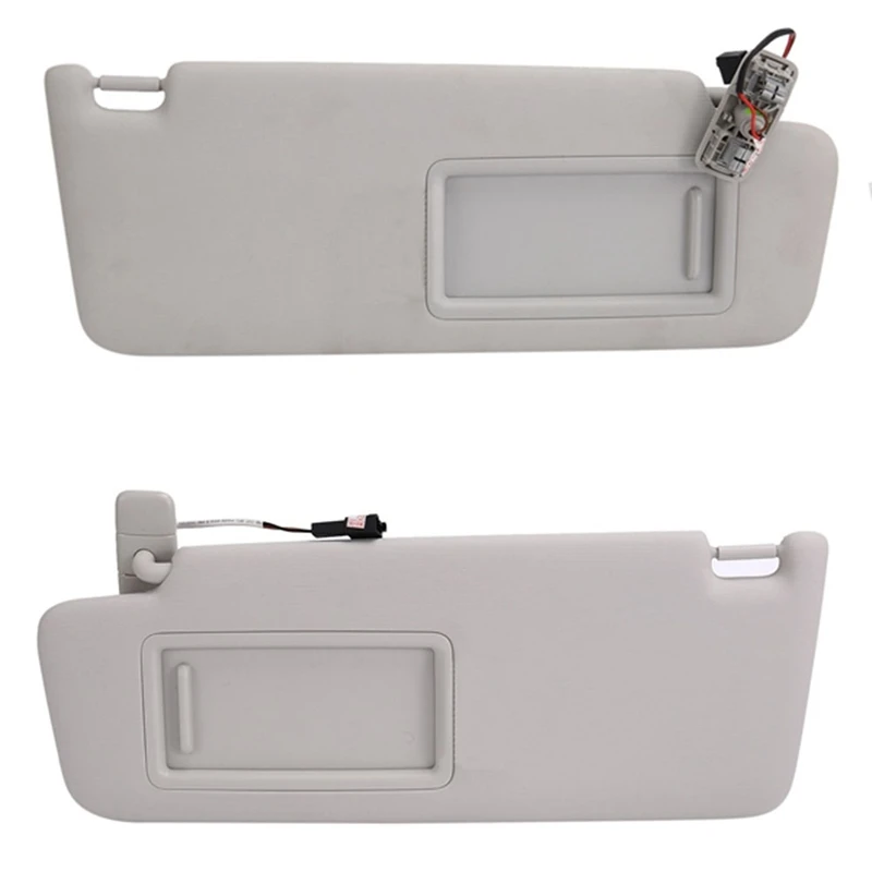 Car Inner Sun Visor With Vanity Mirror 5G0857552CQ 5G0857551AJ For VW Golf MK6 2009-2012 MK7 5G 2014-2016 Sunshade