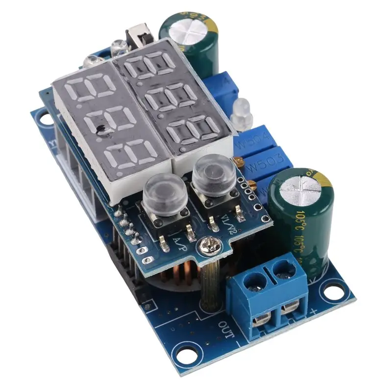 MPPT Solar Panel Controller Regulator 2 Leds DC-DC 6-36V Input To 1.25-32V Output 5A Step-Down Stepdown Module CC/CV