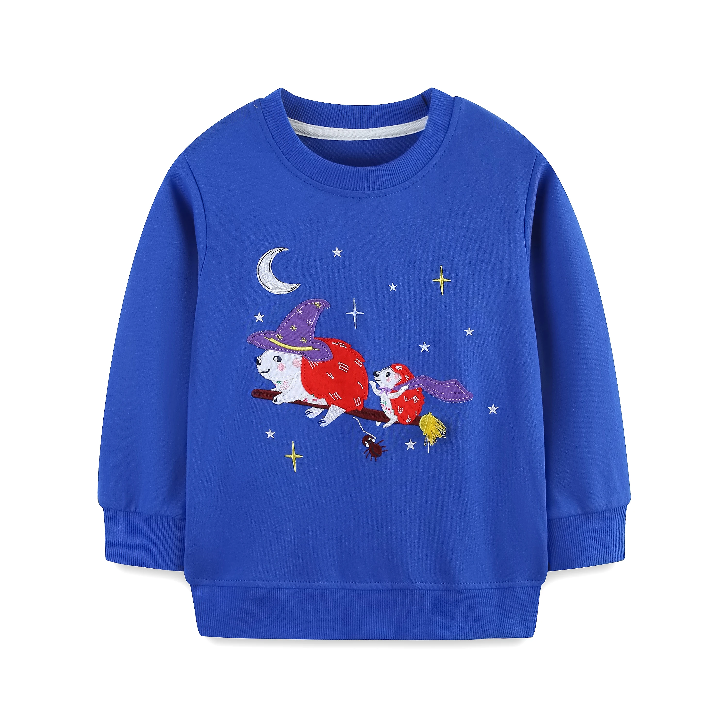 

100% Cotton Boys' Hoodie - Random Prints of Starry Sky & Cute Animals, Outdoor Casual Style for Autumn & Winter