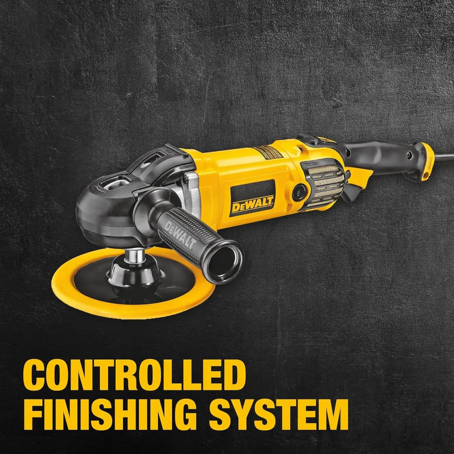 DEWALT Buffer Polisher, 7-in-9-in, 12 amp, Variable Speed Dial 0-3,500 RPMs, Corded (DWP849X)