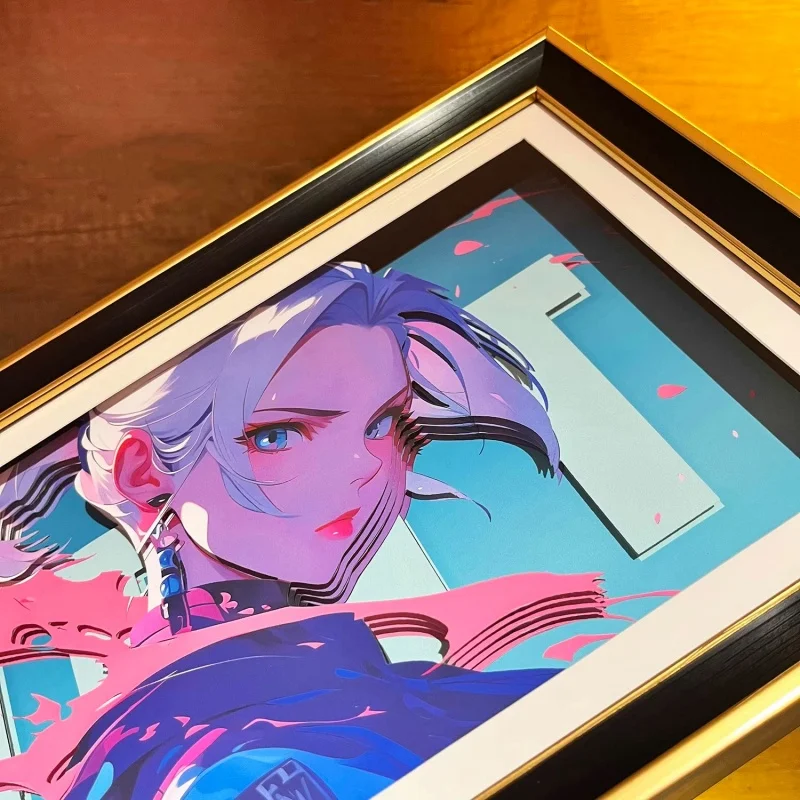 Valorant 3d Relief Wallpaper High-Transparency Acrylic Plate Game Anime Peripheral Hanging Ornamental Poster Acg Decoration