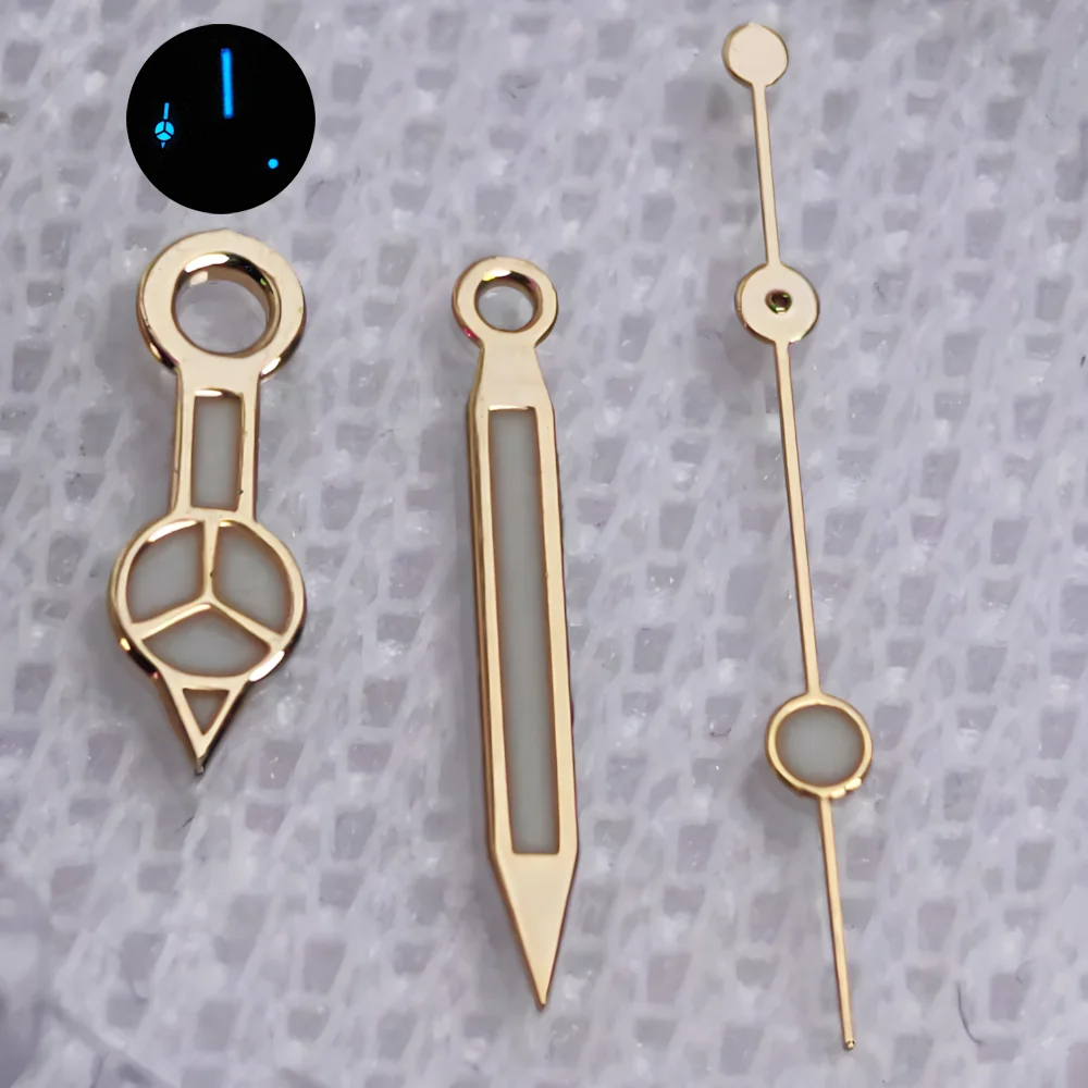 Светящийся циферблат 29 мм и светящиеся стрелки для NH34 NH35, автоматический механизм, 3 часа, циферблат, аксессуары в сборе