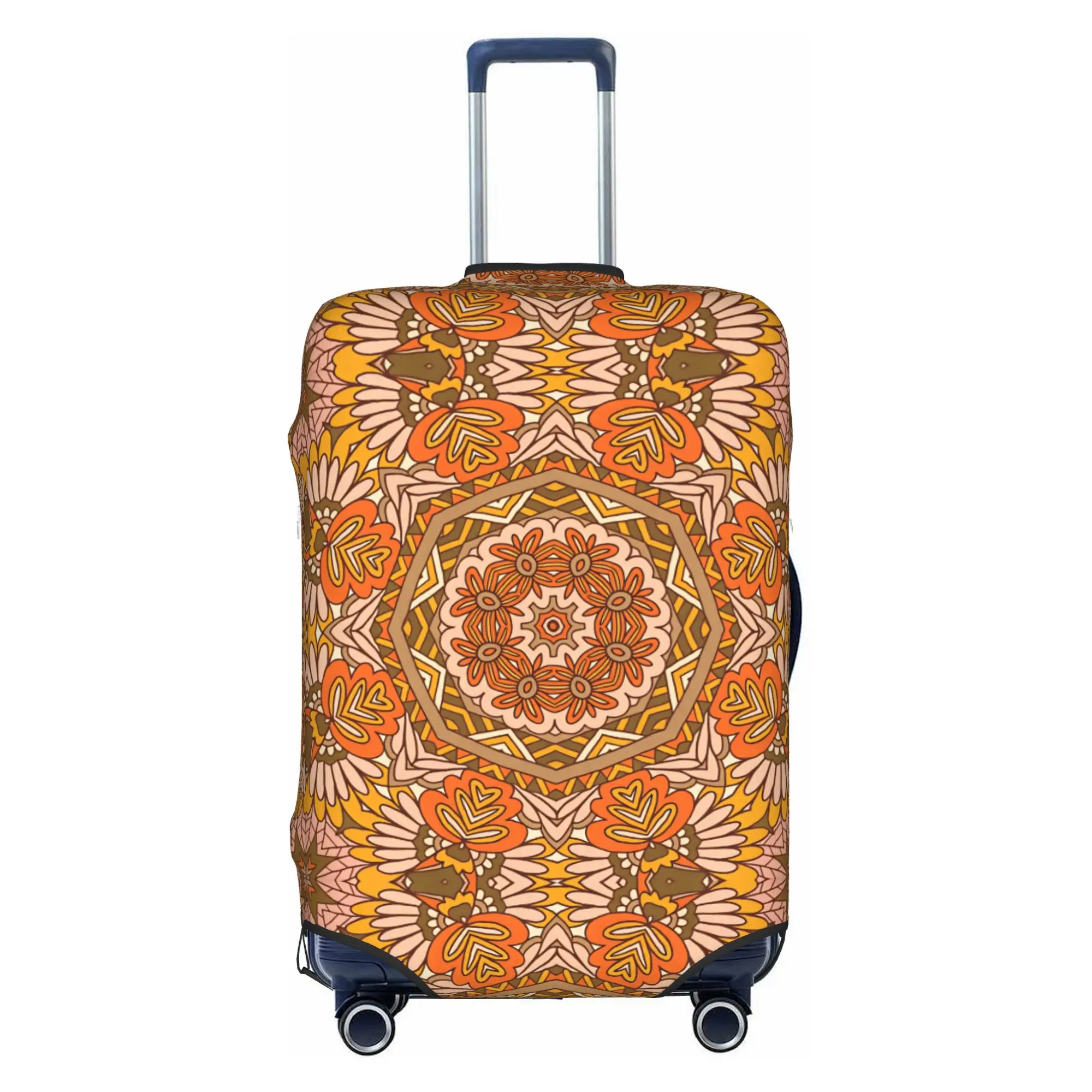 Mandala Geometric Floral Luggage Cover Fashion Bohemian Folk Art Suitcase Protector Covers Suit For 18-32 inch
