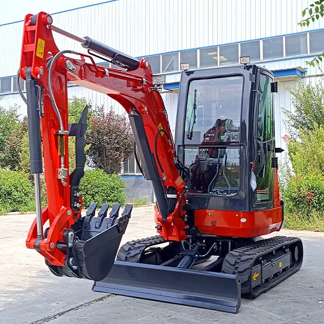 Free Shipping Epa/Ce Cab Multifunctional Digger Bagger Kubota 1.8 2.5Ton Excavator Mini 3.5 Ton For Sale