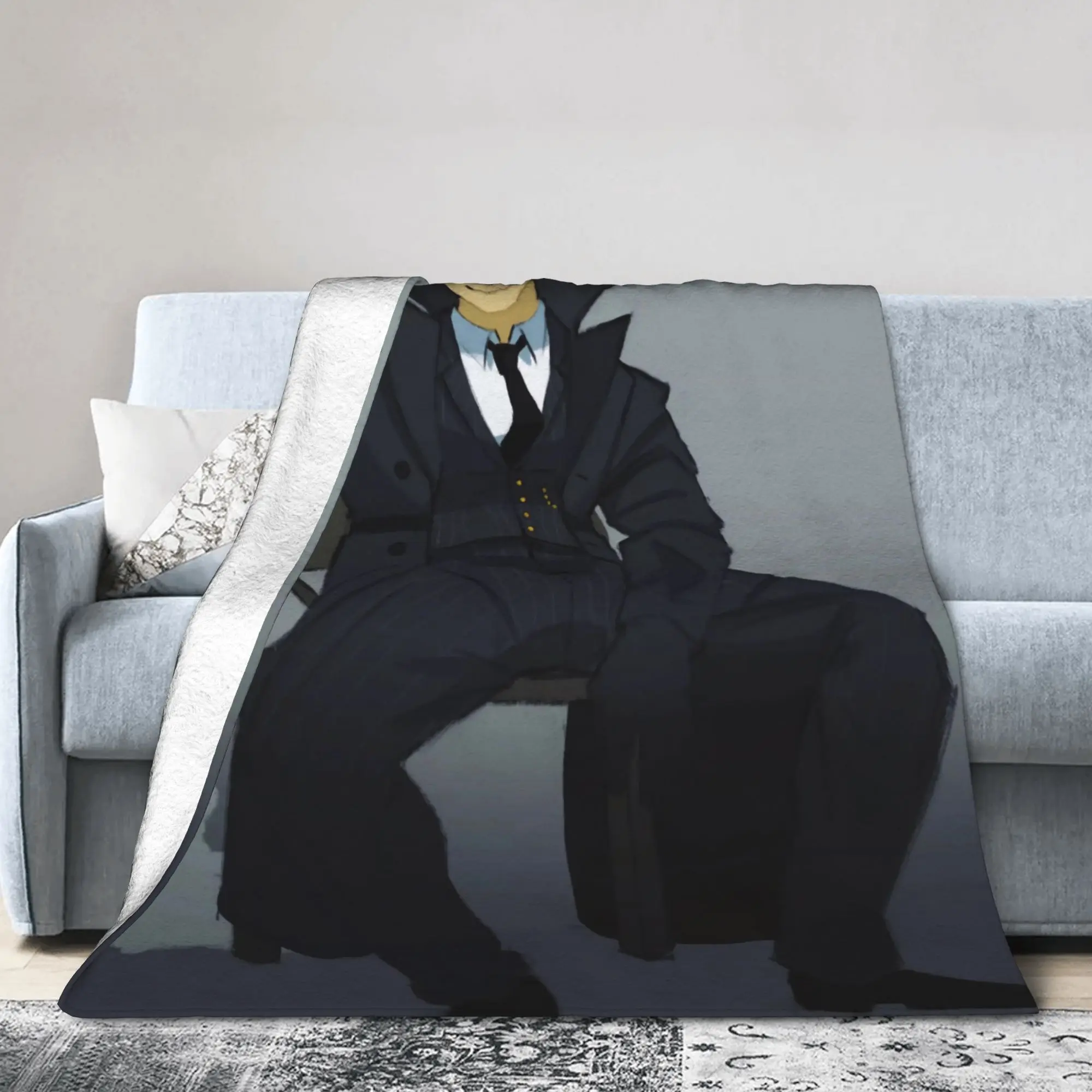 Forsaken Mafioso Plush Blanket Boy Girl  Flannel Throw Blanket For Bedroom Warm Design Quality Bedspread Gift