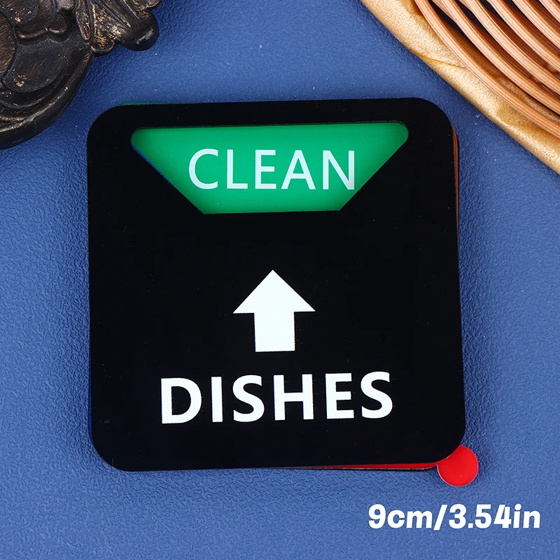 Teken Vaatwasser Schone Magneet Vuile Indicator Wasmachine Schotel Keuken Stickers Benodigdheden Reiniging Gerechten Machine