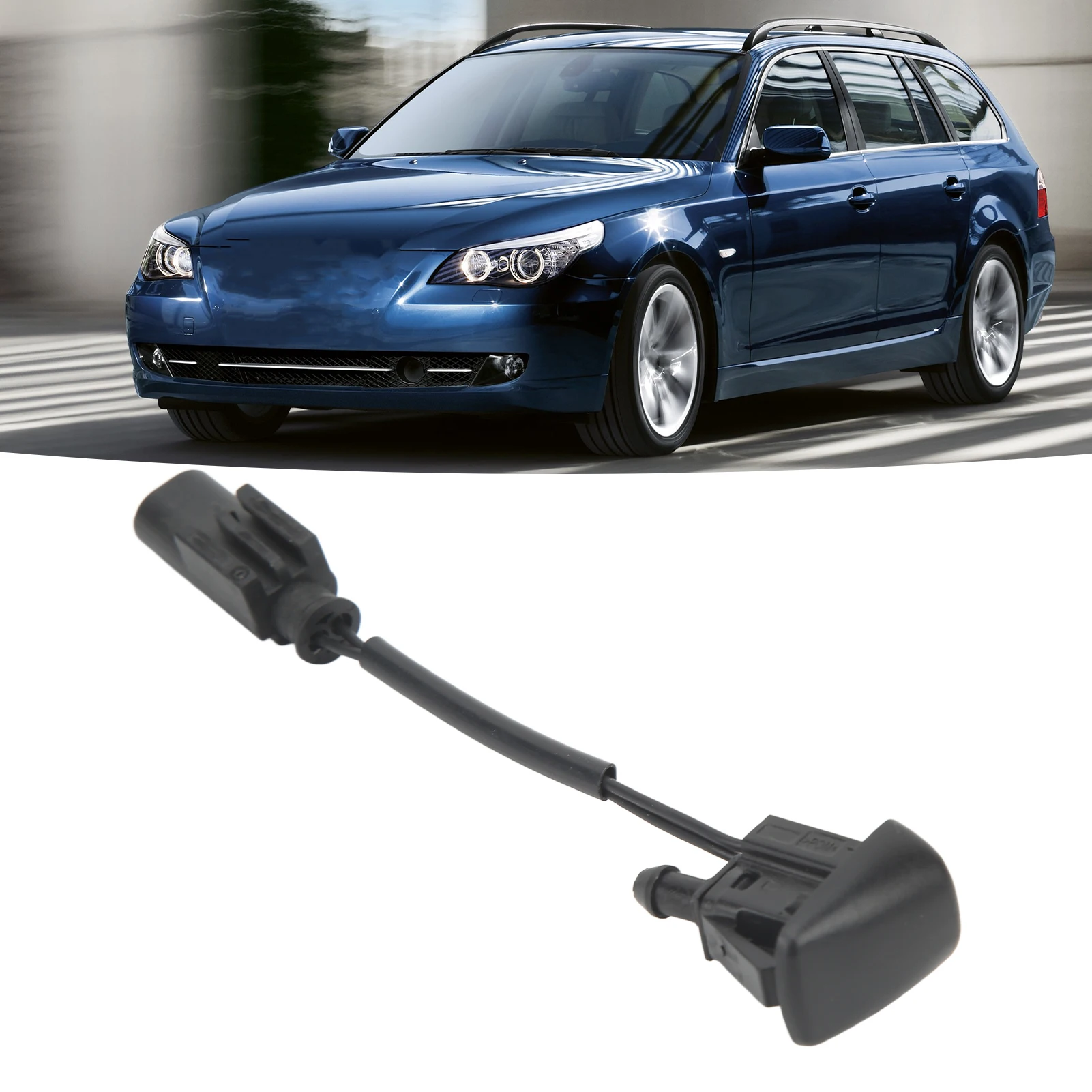 

Car Windshield Washer Spray Nozzle Auto Accessories 61667046060 Replacement For BMW 5 Series E60 E61 2001‑2010