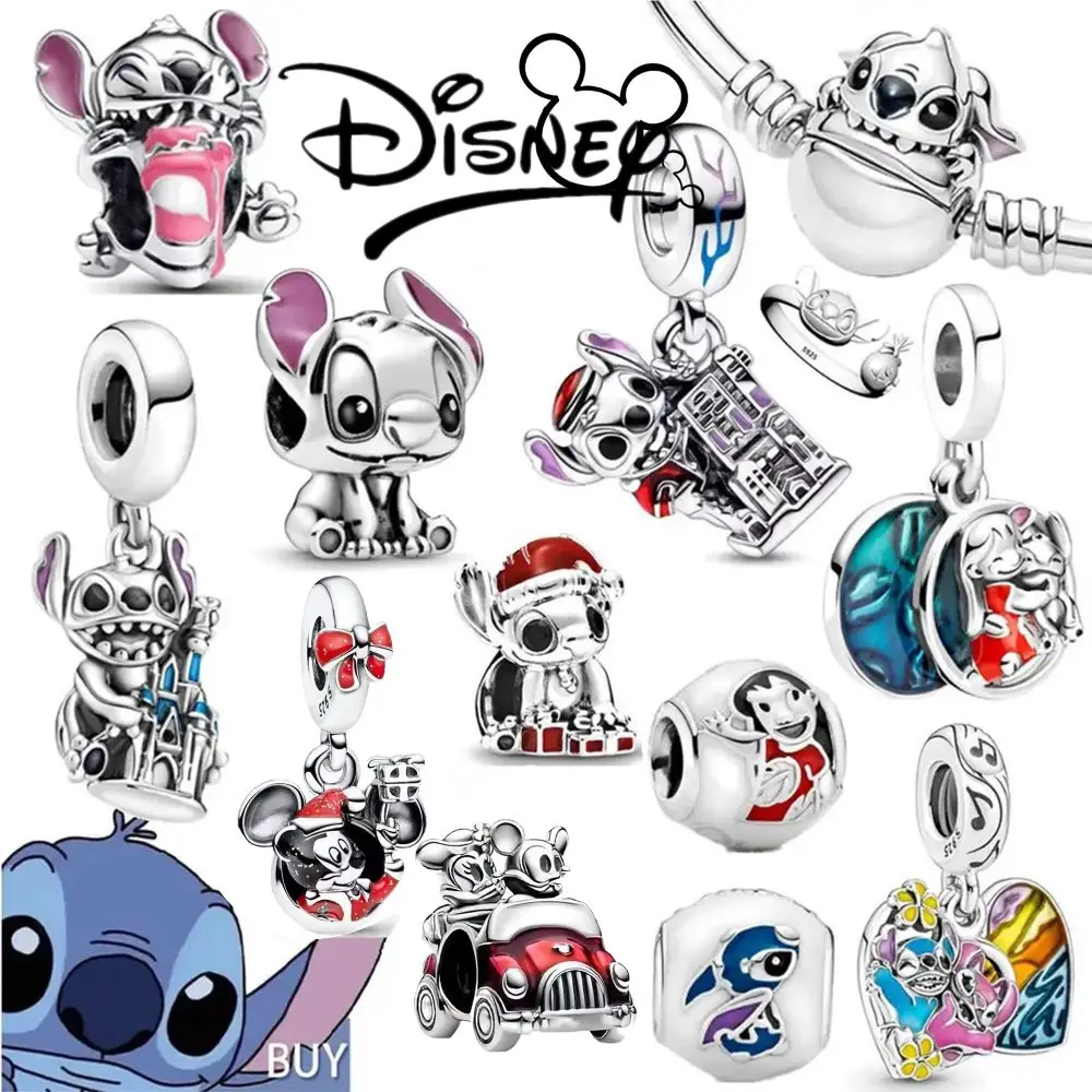 

Disney Disney Stitch Graduation silver 925 Charm, Fit Original Bracelet,Stitch Birthday Cake Charm, DIY Holiday Gifts For Women