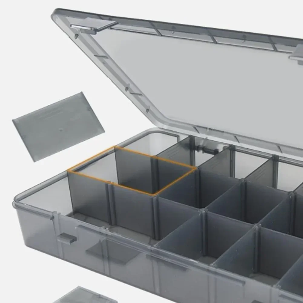 Plastic Multi-Grid Tool Parts Box Storage Screw Box Electronic Component Drill Bit Grid Box Repair Tool Box Drill Bit Grid Box