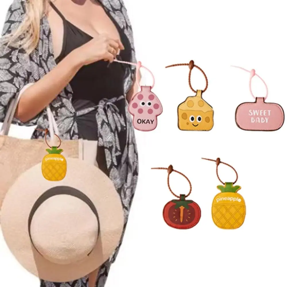 

Practical PU Hat Magnetic Buckle Anti Loss Cute Magnetic Hat Clip Hanging Bag Clip Backpack