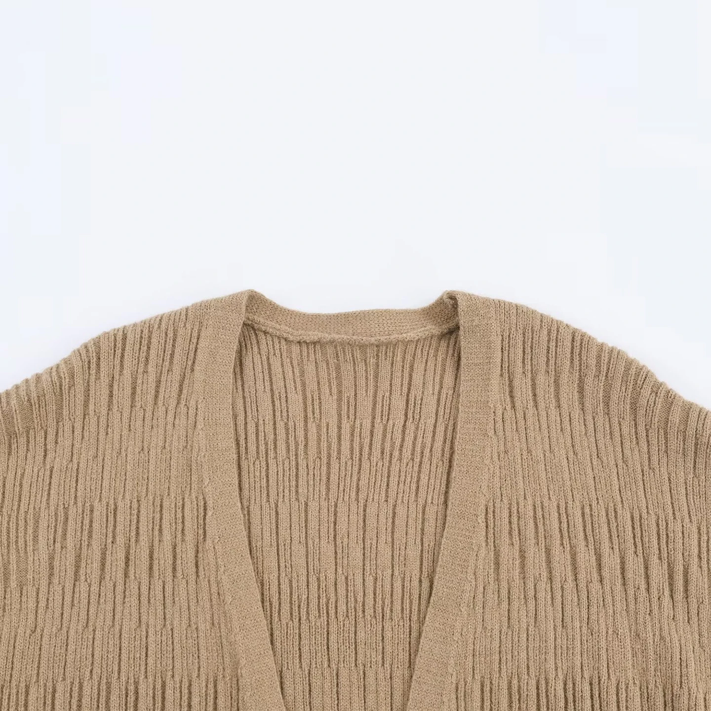 Casual Knitted Two-Piece Set Ele Personali Women's Faion Autumn 2025 Z Long Sve Open Cardigan Color