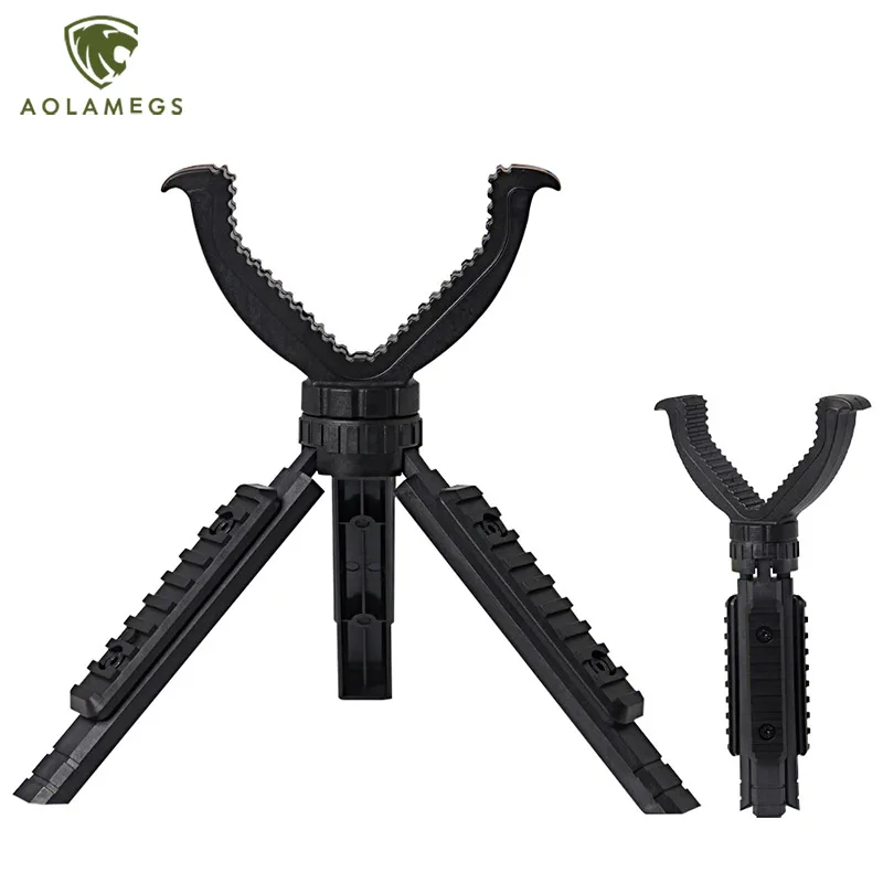 Trípode de caza, equipo de soporte de plástico de ingeniería, soporte de luz portátil para acampar al aire libre, soporte de expansión con accesorios de Yoke en V