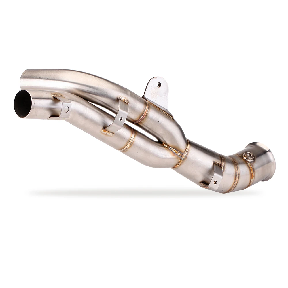 

STLF Motorcycle Exhaust Slip on Tube Modify Racing Escape Middle Link Pipe Original Interface Connect Muffler for R1 2009-2014