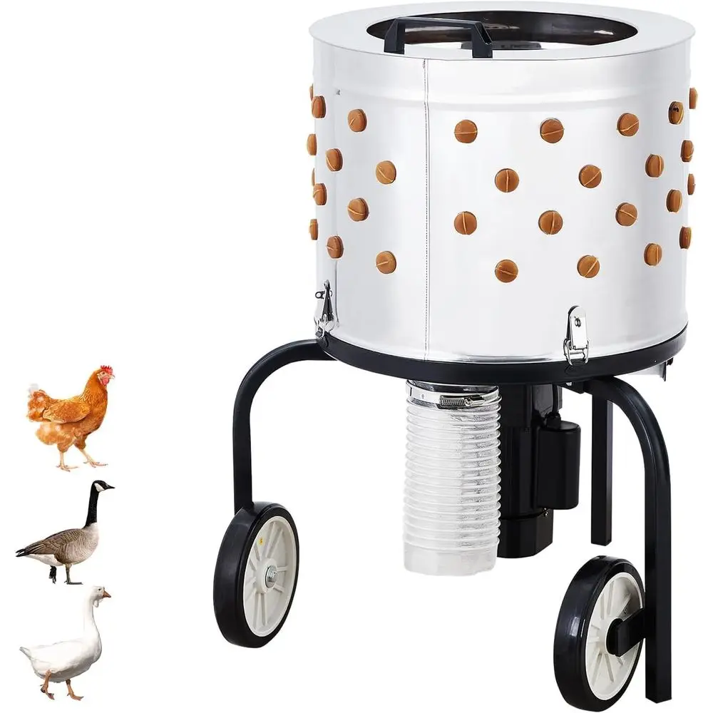 

20 щипцов для курицы из нержавеющей стали с 106 резиновыми пальцами, легкая очистка, GFCI и водонепроницаемость