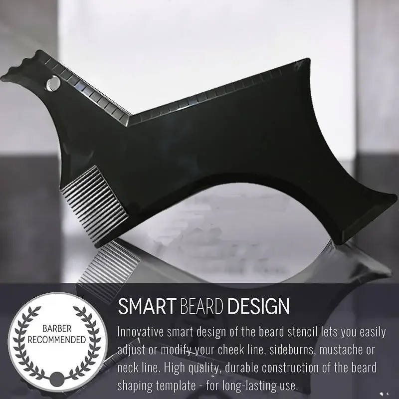 Vendita calda Uomini Barba Modello StylingTool Double Sided Barba Che Modella Pettine Strumenti di Bellezza Rasatura Depilazione Rasoio Strumento per Gli Uomini