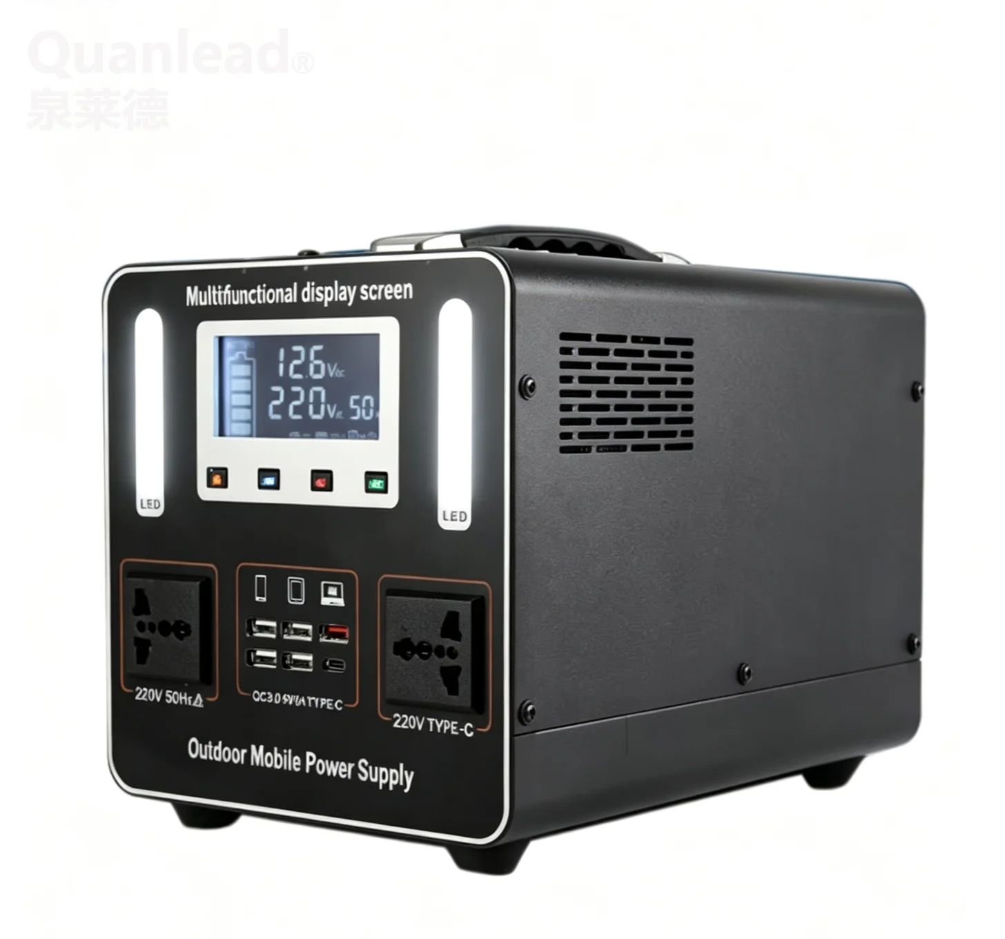 960Wh LiFePO4 Portable Power Station 800W 220V AC Output Solar & Car Charging Outdoor RV Home Backup With Jump Starter