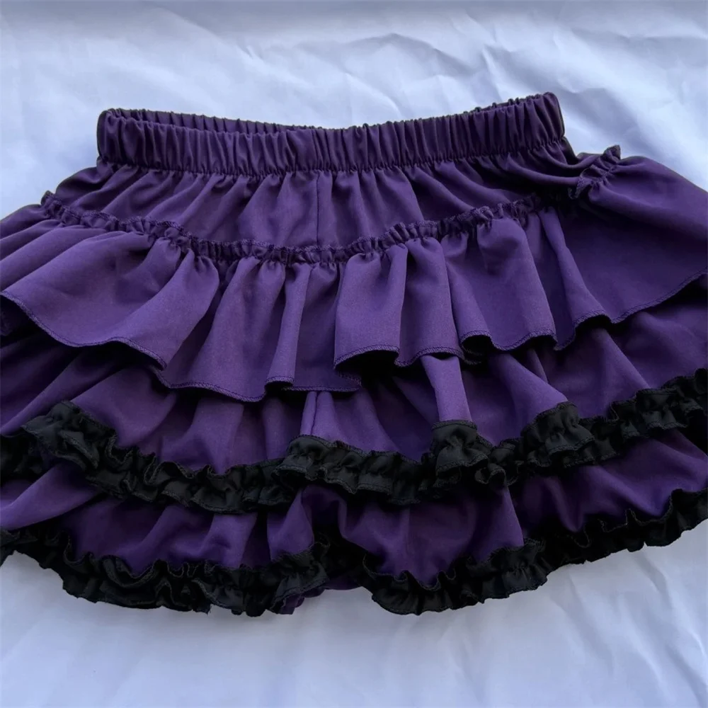 Y2k Spicy Girl Subculture Punk Girl Anti Exposure Half Length Skirt Harajuku Style Trend Pumpkin Short Skirt Cake Puff Skirt