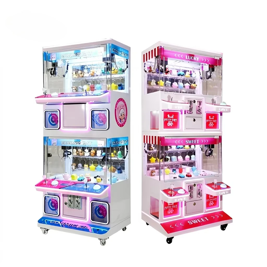 Mini Claw Machine 4 Players Skill-based Doll Crane Toy Catcher Prize Game Korea and Japan Mini Plush Crane Claw Machine Boutique