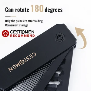 CESTOMEN-Pentes Multifuncionais para Homens, Portátil, Plástico, Dobrável, Bolso, Barbeiro, Cabeça de Óleo, Barba, Cabelos, Dente Largo 10 principais vendas canivete girl - №3