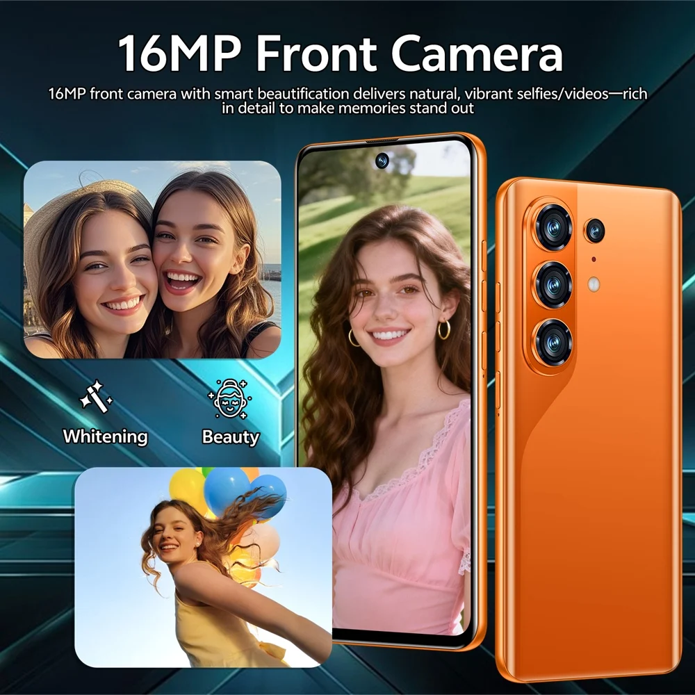 K-Touch Hot S26 Ultra 22G+2TB Smartphone Android 15 Cell Phone 7.3HD Mobile Phones 5G Dual SIM 8000mAh 16+48MP Camera Cellphones