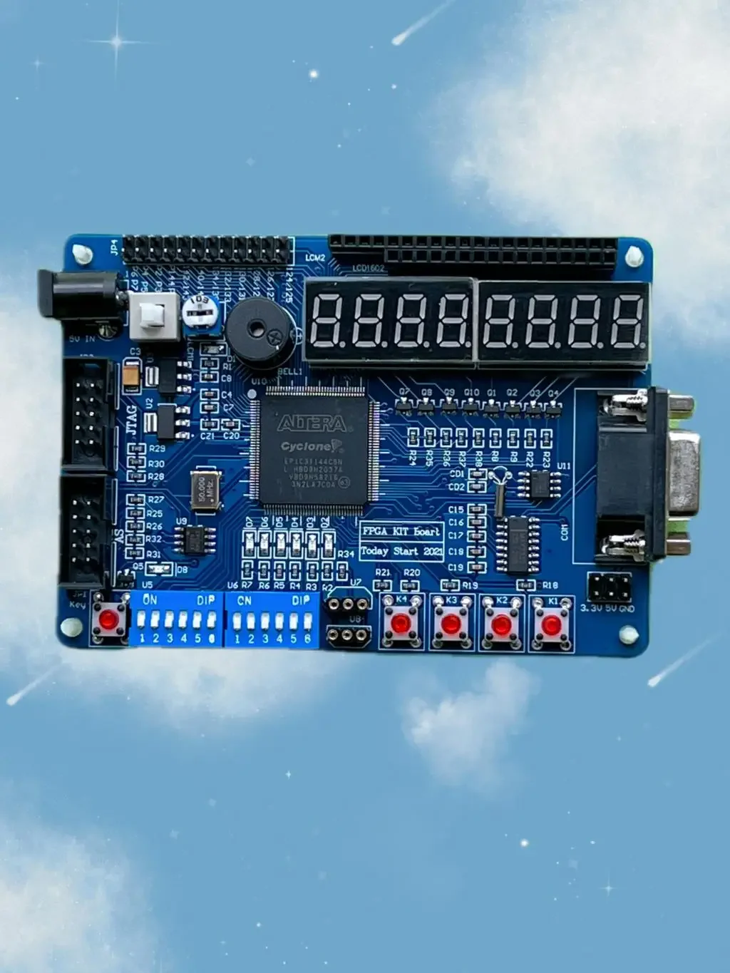 Altera FPGA development board with Altera video tutorial learning EP1C3T144 experiment EP1C3T144C8N Cyclone I 291 LABs 104 EPC3