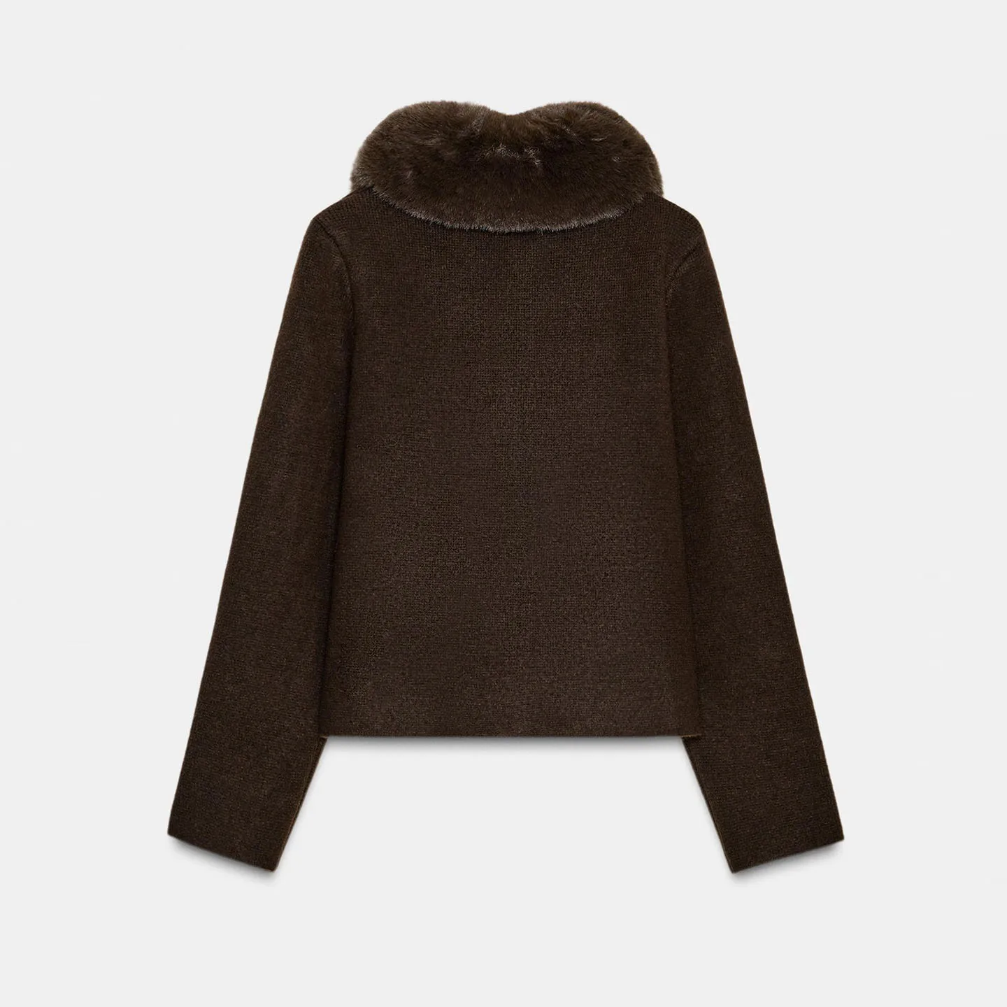 جديد خريف 2025 معطف نسائي محبوك بياقة متعددة الاستخدامات ملابس خارجية عالية الجودة ماركة Z Faionable Ele #4