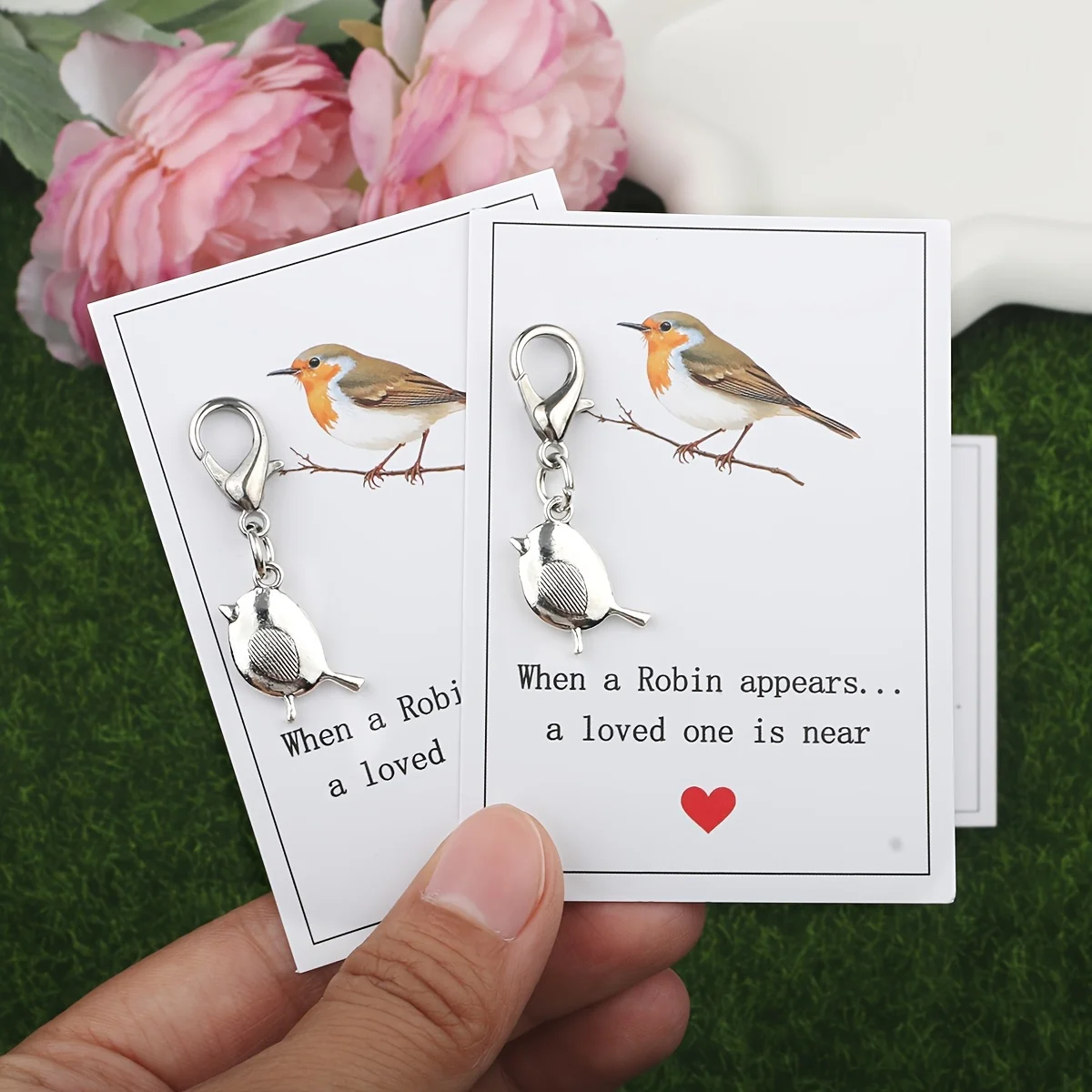 10set Bird Keychains with Lobster Clasp
