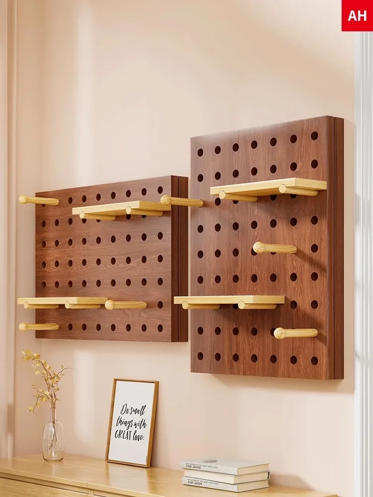 Decorative Electrical Panel Cover Board Wall-Mounted Cream Pegboard Circuit Breaker Box Organizer for Indoor Concealment