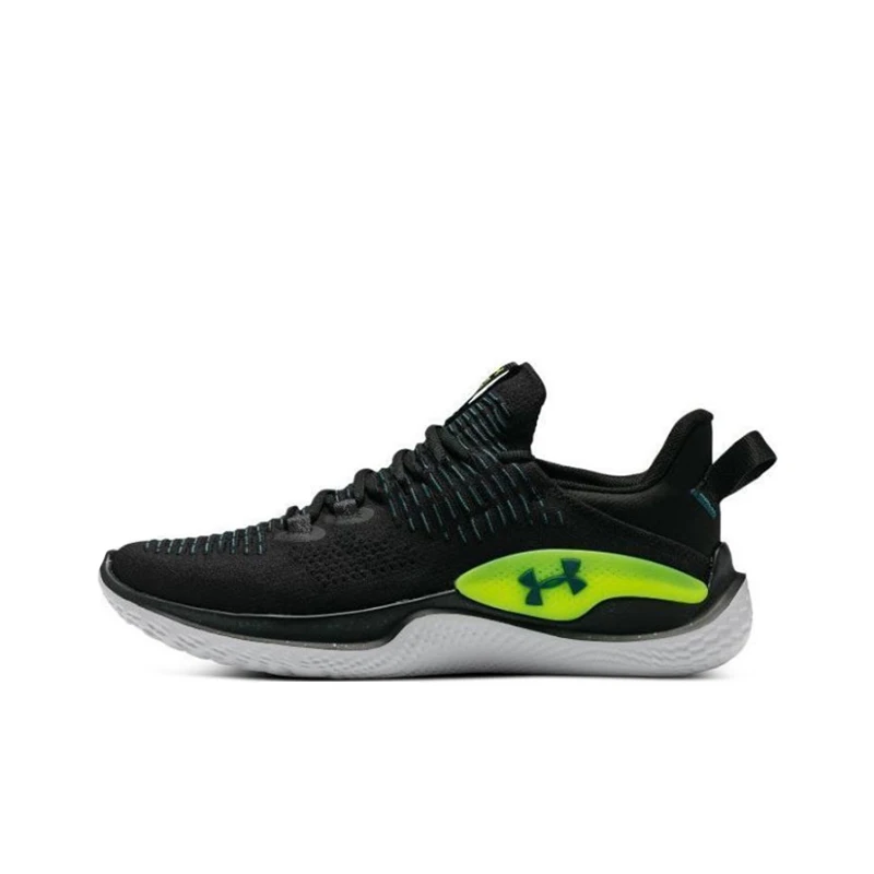 Under Armour Flow Dynamic Black Breathable High-Quality Durable Shock-Absorbing Low-Top Lace-Up Training Men Shoe 3027177-002