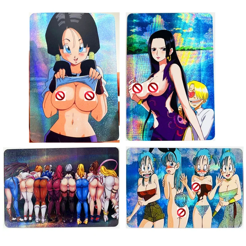 Dragon Ball Videl Bulma Boa Hancock ACG Sexy Nude Toys Hobbies Hobby Collectibles Game Collection Anime Cards