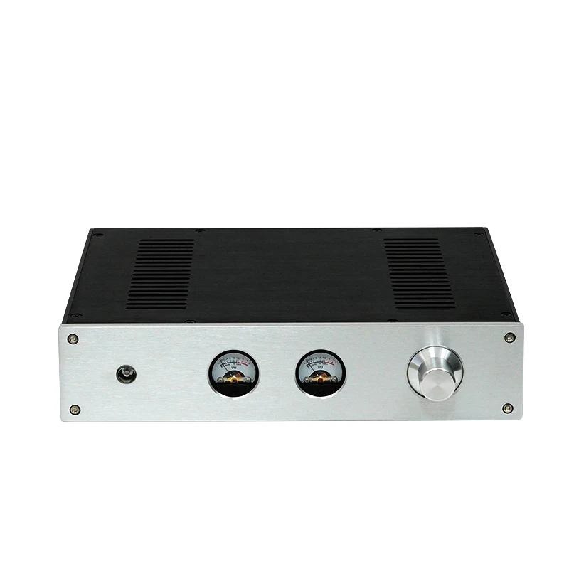 

BZ3207 All-Aluminum Power Amp Chassis DIY VU Meter Amplifier Case Audio Preamp Box