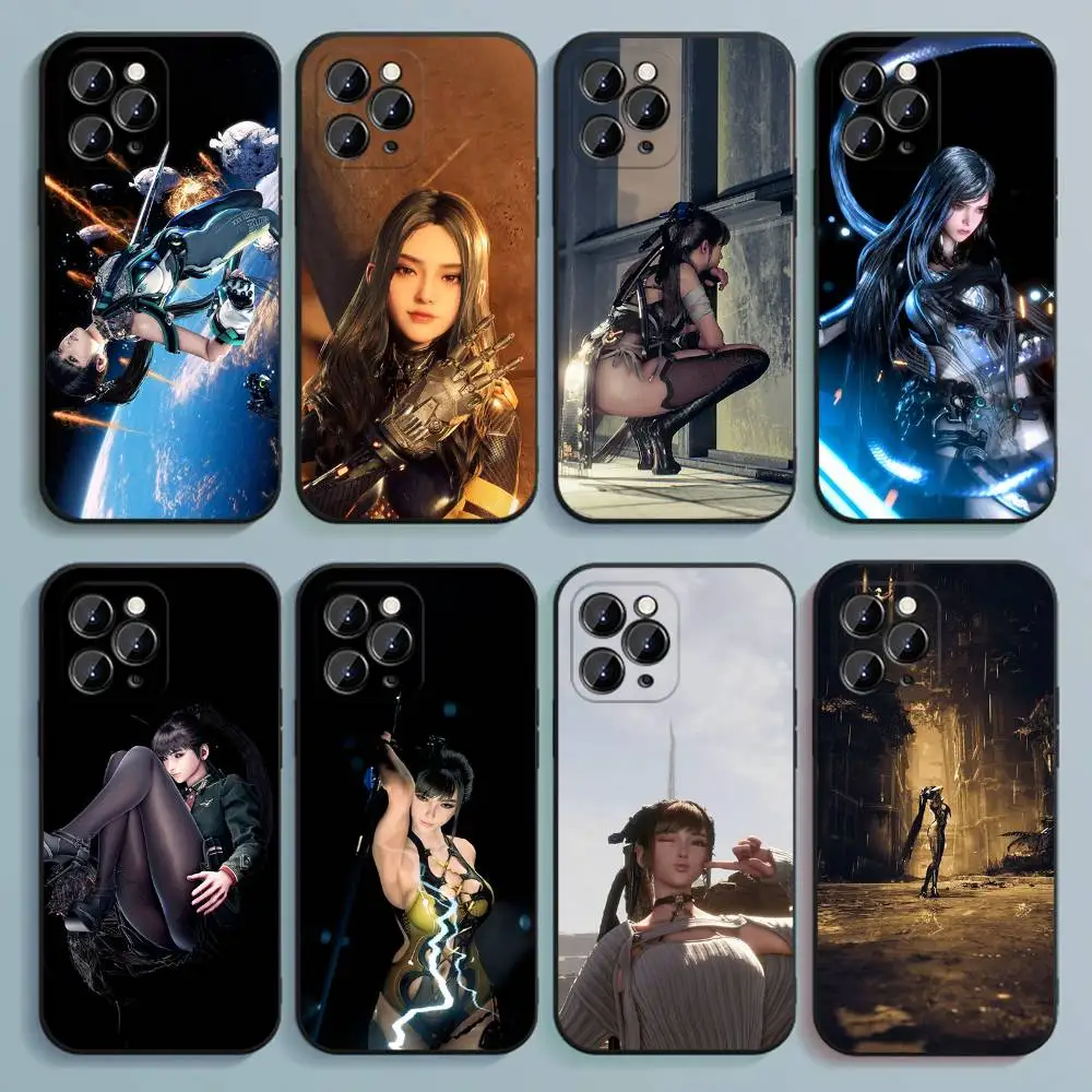 

S-Stellars B-BladeS Phone Case For iPhone 17,16,15,14,13,12,Pro,Max,Plus,E,SE4,Air,Mini Black Soft Cover