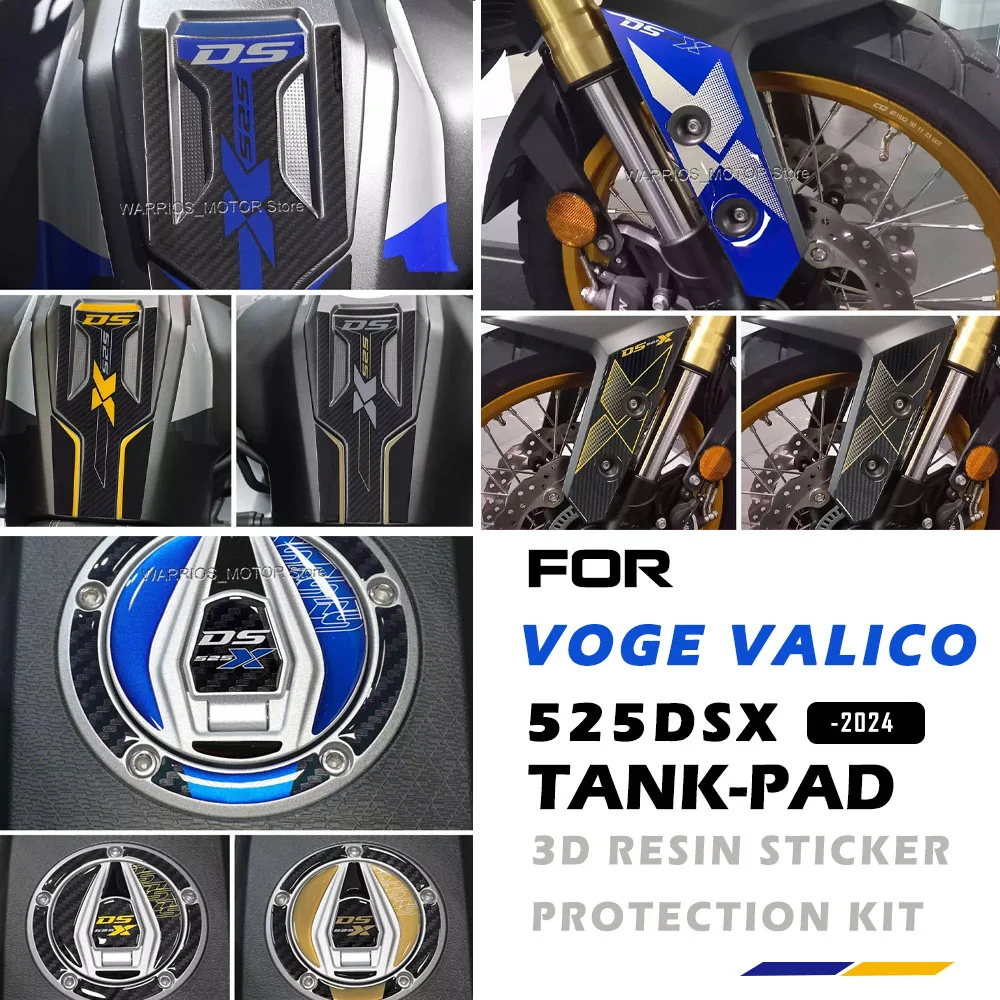 DSX DS X 525DSX Motorcycle Stickers Kit 3D Gel Epoxy Resin Waterproof Anti-slip Protection Decal For Voge Valico 525DSX 2024