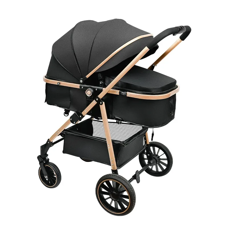 RHS-STR25 2024 Hot Selling High Quality Wholesale cheap travel system luxury baby stroller 3 in 1 with carrycot and carseat