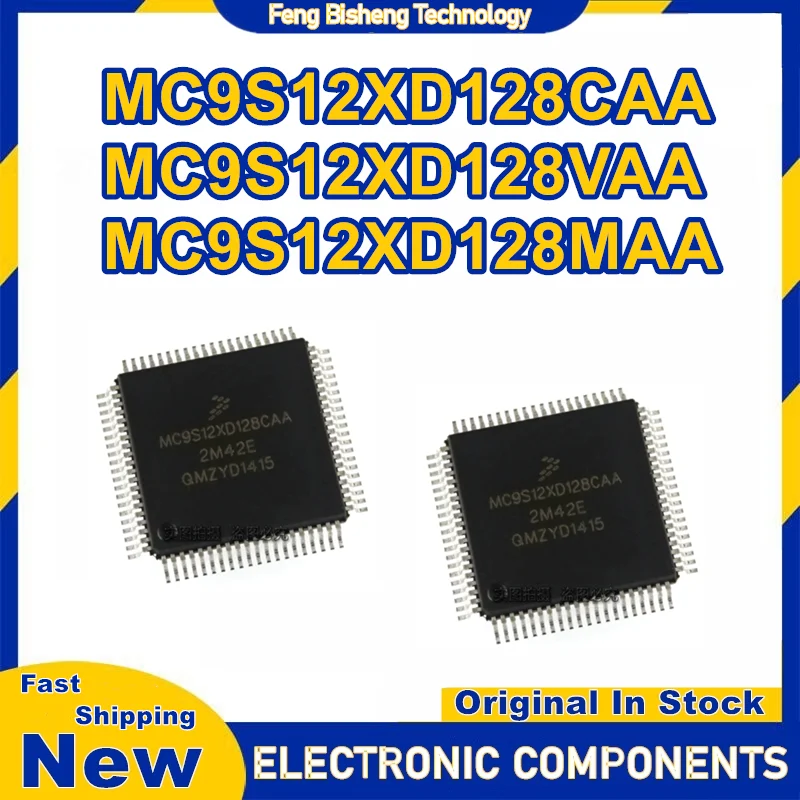 MC9S12XD128CAA MC9S12XD128VAA MC9S12XD128MAA LQFP-80 IC Chip 100% Novo Original em estoque