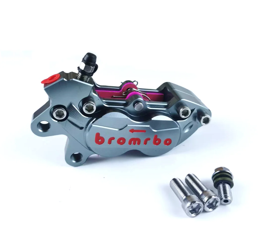 Motorcycle domestic CNC large abalone brake electric vehicle small calf discbrake caliper four piston modification