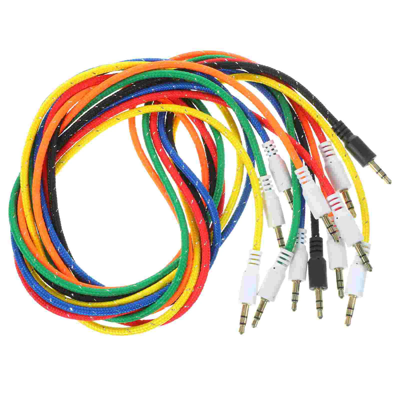

5pcs 35mm Male to Male Audio Cable AUX Car Speaker Wire High Grade Material Connection Phone Tablet Stereo