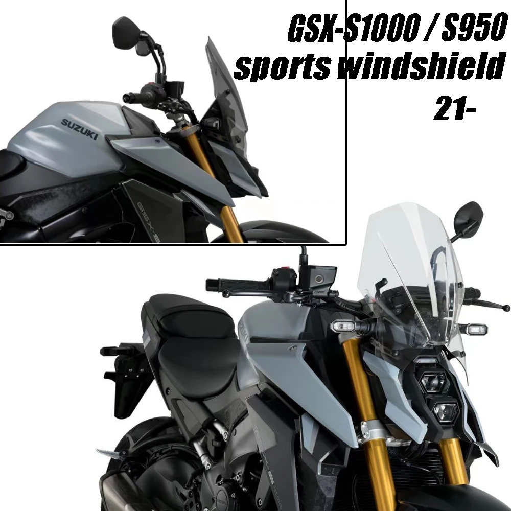 2021 GSX-S1000 Motorcycle Sprot Windshield For Suzuki GSX-S950 gsx s1000 2022 gsx s950 2022 Windscreen