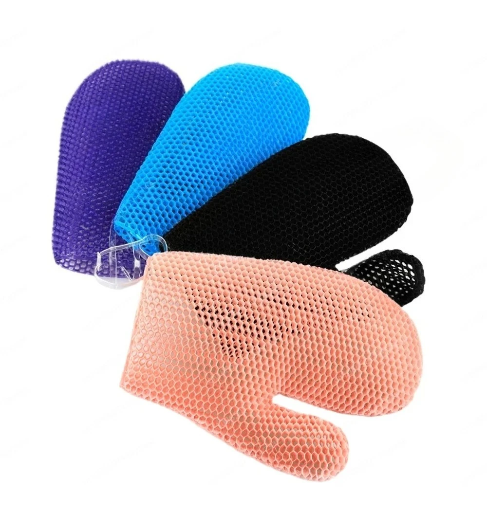 

Outdoor TPU honeycomb cleaning bath gloves, exfoliating bath, bath rubbing, back towel, makeup remover finger cover