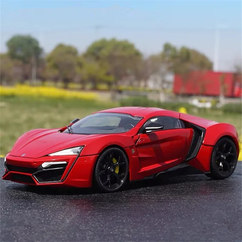 

1:18 Lykan Hypersport Alloy Track Модель спортивного автомобиля Литье под давлением Металлический супер гоночный автомобиль Модель автомобиля Высокая имитация Детские игрушки Подарок
