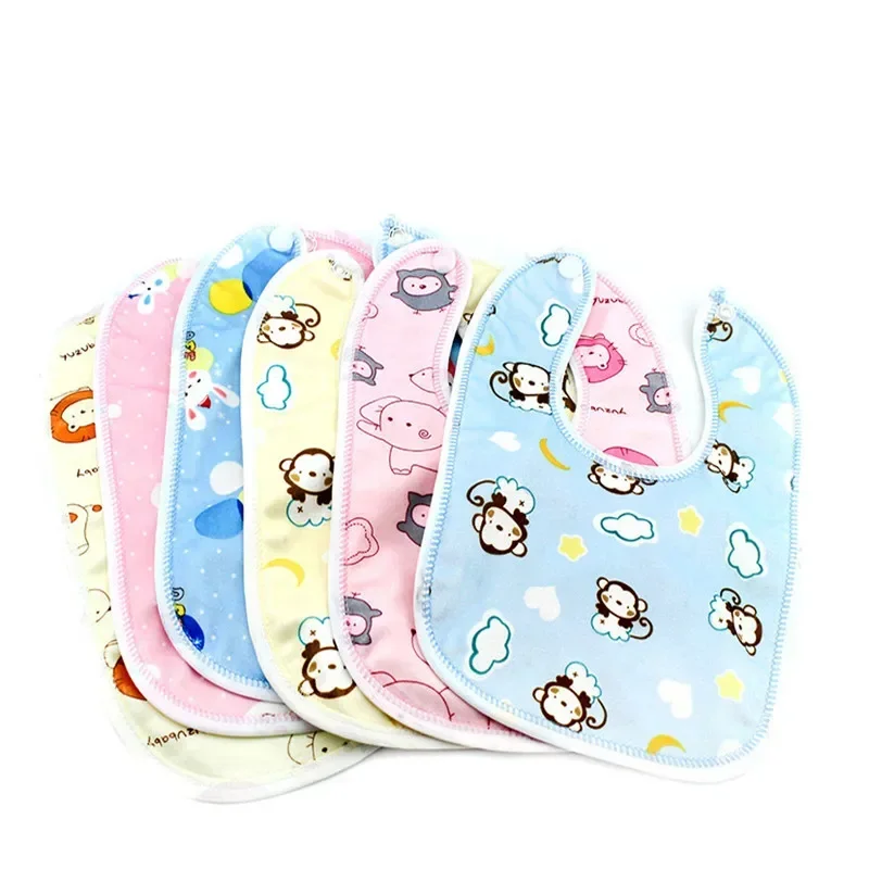 3pcs/Lot Baby Bibs Waterproof Mouth Water Towel Cotton Infants Ultra-soft Pocket A Variety of Color Rice