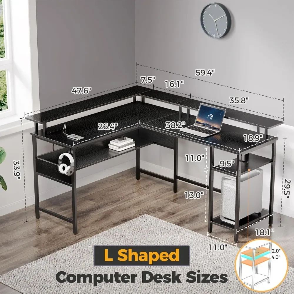 Computer Desk L Shaped 59.4